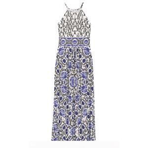 London Times Maebe Jersey Maxi Sundress Boho Paisley Floral 6.